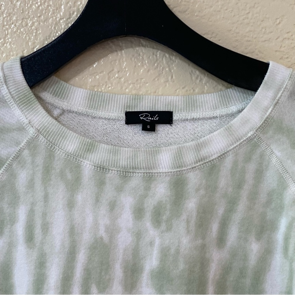 Rails Theo Tie Dye Sweatshirt in Mint‎ Green - Picture 4 of 8